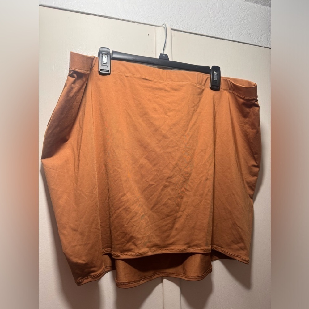 SKIMS Swim Cover Up Skirt 4X Almond NWOT 🤎 Beach Vacation Poolside - Picture 3 of 4